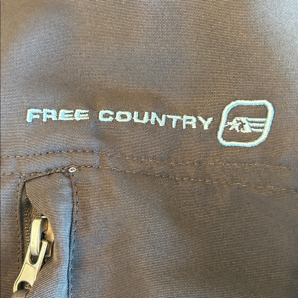 Free Country Light Blue and Dark gray‎ Fleece Jacket - Picture 3 of 6